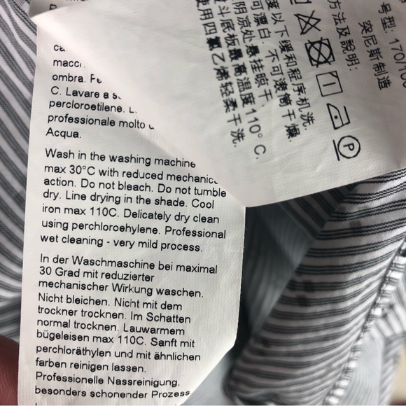 Marina Rinaldi Sport Cotton Button Down Shirt Trapeze Relaxed Fit Size 8 - Picture 7 of 8